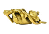 Contemporary 18 Karat Green Gold Realistic Koala Pendant Charm - Wilson's Estate Jewelry