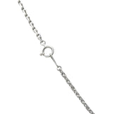 Contemporary 2.69 CTW Diamond 18 Karat White Gold Cross Pendant Necklace Wilson's Estate Jewelry