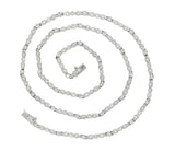 Contemporary 3.05 CTW Diamond Platinum Millegrain Necklace - Wilson's Estate Jewelry