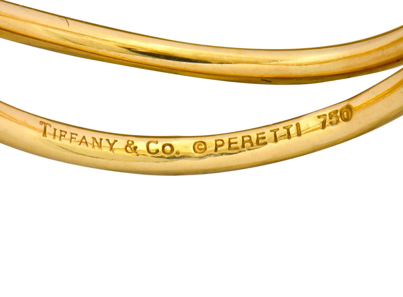 Contemporary Elsa Peretti Tiffany & Co. 18 Karat Gold Wave Band Ring - Wilson's Estate Jewelry