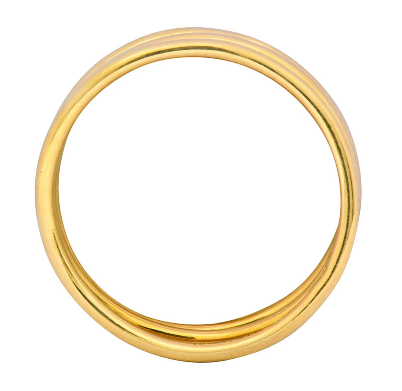 Contemporary Elsa Peretti Tiffany & Co. 18 Karat Gold Wave Band Ring - Wilson's Estate Jewelry