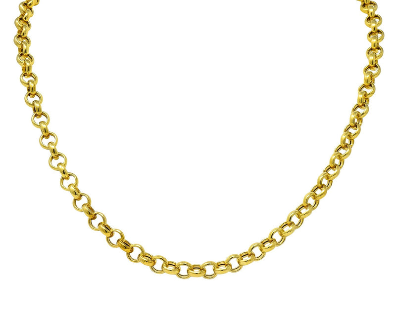 Mariner Link Chain Necklace in 14k Yellow Gold - Filigree Jewelers