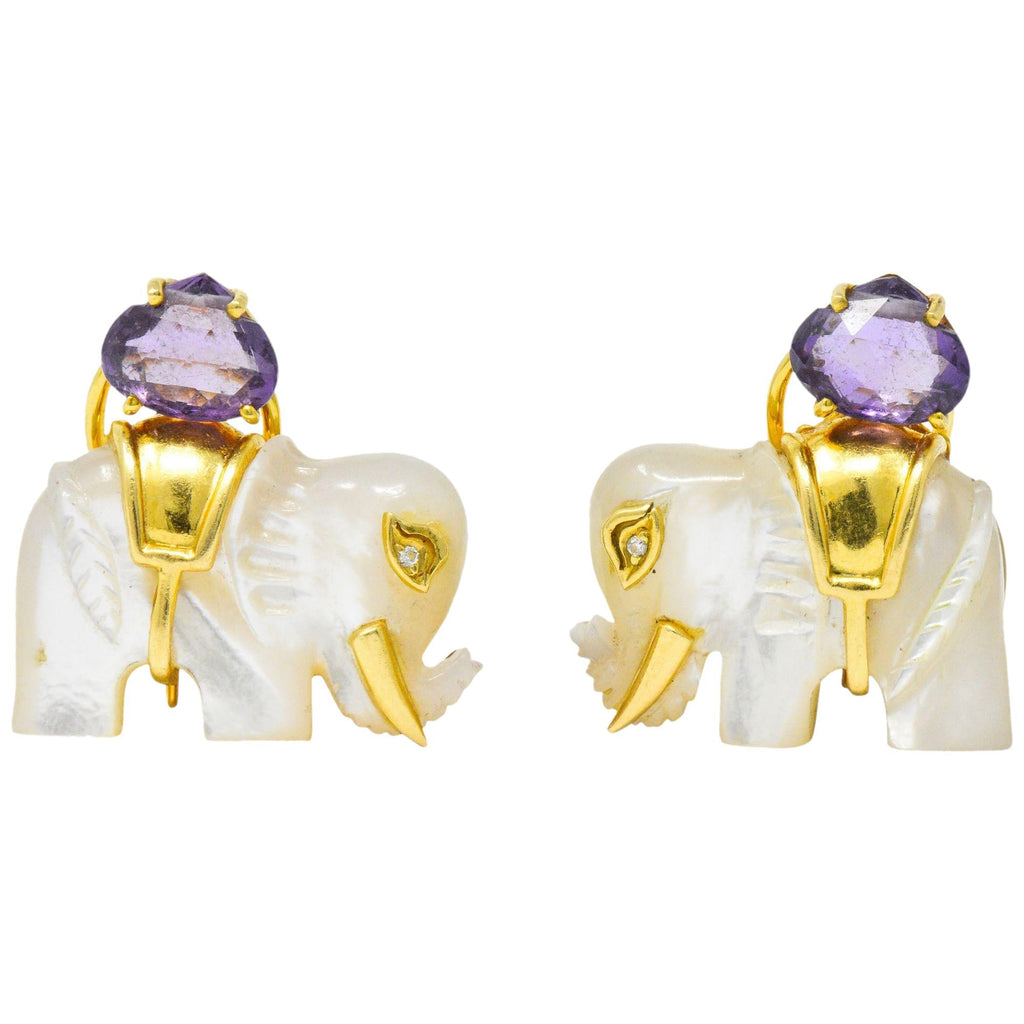 Elephant on sale diamond earrings