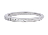 Contemporary Tiffany & Co. Diamond Platinum Anniversary Band Ring - Wilson's Estate Jewelry