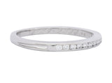 Contemporary Tiffany & Co. Diamond Platinum Anniversary Band Ring - Wilson's Estate Jewelry
