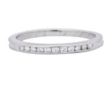Contemporary Tiffany & Co. Diamond Platinum Anniversary Band Ring - Wilson's Estate Jewelry