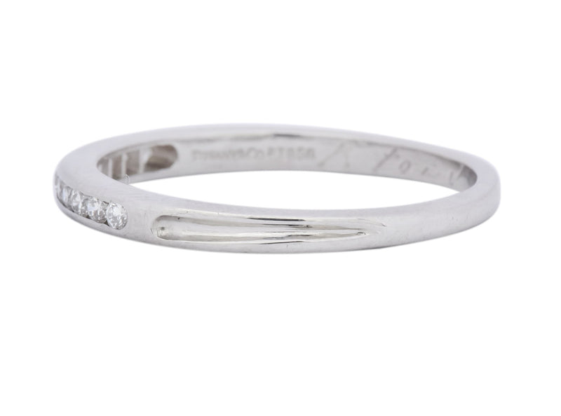 Contemporary Tiffany & Co. Diamond Platinum Anniversary Band Ring - Wilson's Estate Jewelry