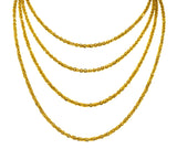 Continental Victorian 19 Karat Yellow Gold Spherical Long Chain - Wilson's Estate Jewelry