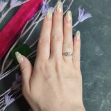 W.W. Fulmer & Co. 0.32 CTW Diamond Platinum Fleur-De-Lis Engagement Ring
