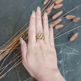 Late Victorian Diamond 10 Karat Rose Gold Snake Unisex Ring