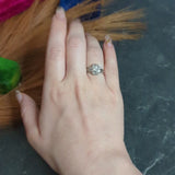 Art Deco 0.85 CTW Diamond Platinum Dinner Engagement Ring