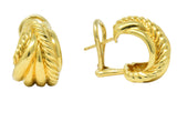 David Yurman 18 Karat Gold Shrimp Earrings Wilson's Estate Jewelry