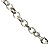 David Yurman Blue Topaz Sterling Silver Albion Enhancer Linked Necklace - Wilson's Estate Jewelry