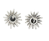 David Yurman Diamond Sterling Silver Starburst Earrings Wilson's Estate Jewelry