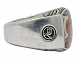 David Yurman Jasper Ring Sterling Silver Men's Exotic Stone Ring - Wilson's Estate Jewelry