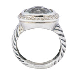 David Yurman Prasiolite Diamond Sterling Silver Albion Ring - Wilson's Estate Jewelry