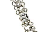 David Yurman Quartz 18 Karat Gold Woven Sterling Silver Link Chain Necklace - Wilson's Estate Jewelry