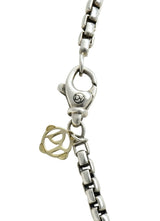 David Yurman Sterling Silver 60 Inch Box Chain Necklace - Wilson's Estate Jewelry