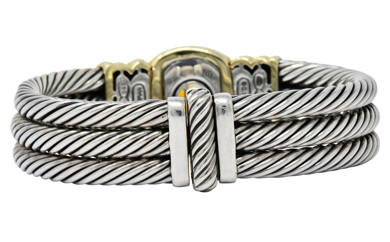 David Yurman sterling silver cable bracelet with S520558