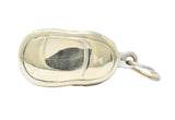 Diamond 0.25 CTW Pink Sapphire 18 Karat Gold Baby Shoe Charm - Wilson's Estate Jewelry