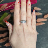 Edwardian 1.75 CTW Diamond Platinum Floral Laurel Antique Engagement Ring
