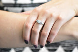 Edwardian 0.89 CTW Diamond & 18K White Gold Engagement Ring, GIA Wilson's Estate Jewelry