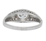 Edwardian 0.95 CTW Diamond Platinum Engagement Ring - Wilson's Estate Jewelry