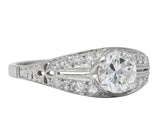 Edwardian 0.95 CTW Diamond Platinum Engagement Ring - Wilson's Estate Jewelry