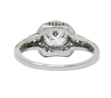 Edwardian 1.20 CTW Diamond Platinum Engagement Ring GIA Wilson's Antique & Estate Jewelry