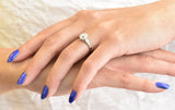 Edwardian 1.64 CTW Diamond Platinum Engagement Ring GIA Wilson's Estate Jewelry