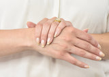 Egyptian Revival Art Nouveau Jelly Opal 14 Karat Gold Floral Ring - Wilson's Estate Jewelry