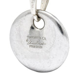 Elsa Peretti Tiffany & Co. 1.00 CTW Diamond Platinum Circle Disk Pendant Charm - Wilson's Estate Jewelry