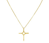 Elsa Peretti Tiffany & Co. 18 Karat Gold Infinity Cross Pendant Necklace Wilson's Estate Jewelry