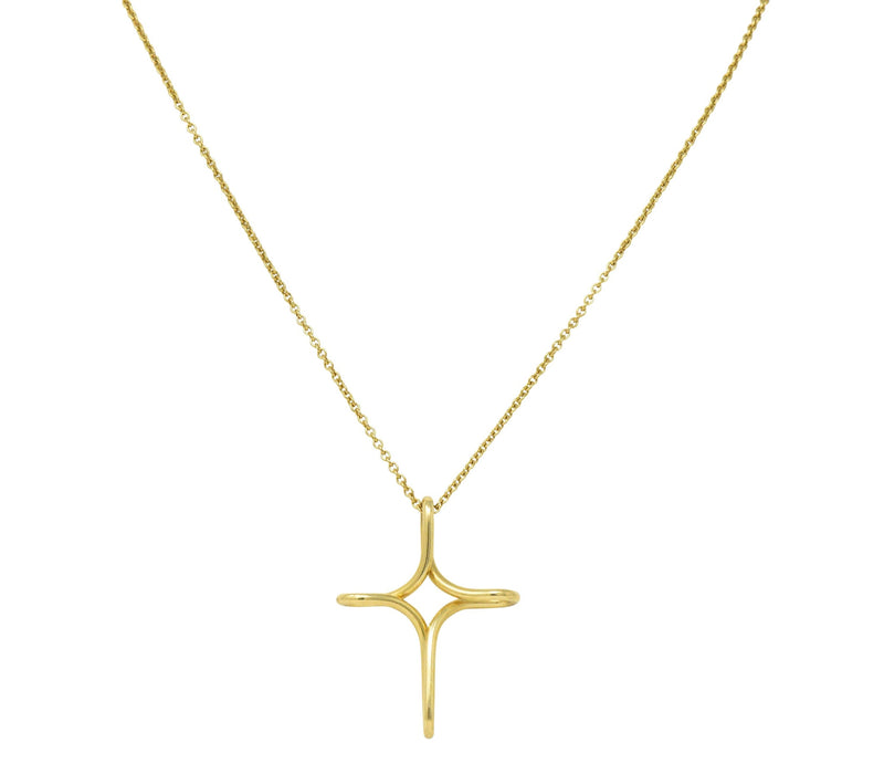 Elsa Peretti® crucifix pendant in sterling silver, 19 mm wide. | Tiffany &  Co.