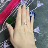 Mid-Century 1.08 CTW Round Brilliant Cut Diamond Platinum Engagement Ring
