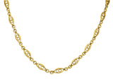 Fancy Victorian 18 Karat Gold Chain Necklace Wilson's Estate Jewelry