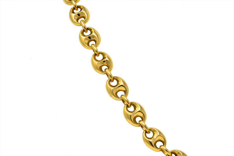 Vintage 18K Gold Mariner Chain, 16 Anchor Link Necklace – Alpha & Omega  Jewelry