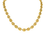 Fancy Vintage 18 Karat Gold 25 Inch Mariner Link Necklace - Wilson's Estate Jewelry