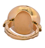 Fascinating Victorian Carved Jade 14 Karat Gold Poison Locket Ring - Wilson's Estate Jewelry