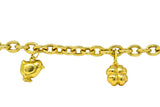 Fratelli Chini Italian Vintage 18 Karat Yellow Gold Charm Bracelet - Wilson's Estate Jewelry