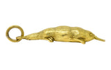 Fun 18 Karat Green Gold Platypus Animal Pendant Charm - Wilson's Estate Jewelry