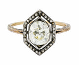 Georgian 2.00 CTW Diamond Silver-Topped 14 Karat Gold Engagement Ring Circa 1800's - Wilson's Estate Jewelry