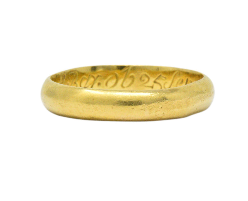 22 Karat Gold Mens Ring - RiMs26408 - US$ 498 - 22 Karat Gold Men's Ring is  designed with machine cuts and light frost finish. Machine cut adds shin