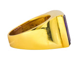 H. Stern Modernist 5.00 CTW 18 Karat Yellow Gold Amethyst Ring Wilson's Estate Jewelry