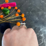 5.02 CTW No Heat Ruby Diamond Platinum Cluster Ring GIA Wilson's Estate Jewelry