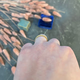Buccellati Italy 1.00 CTW Diamond 18 Karat Two-Tone Gold Rombi Eternelle Band Ring Wilson's Antique & Estate Jewelry