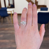 Exceptional Tiffany & Co. 3.82 CTW Round Brilliant Diamond Platinum Engagement Ring Wilson's Estate Jewelry
