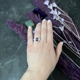 Orianne 3.10 CTW Pink Sapphire Diamond Platinum Triple Halo Ring Wilson's Estate Jewelry