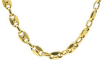 Italian 18K Gold Contemporary Unisex Anchor Link Necklace Wilson's Estate Jewelry