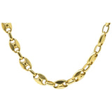 Italian 18K Gold Contemporary Unisex Anchor Link Necklace Wilson's Estate Jewelry